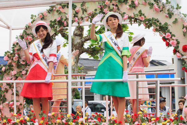 roseraie parc roses promenade parade matsuri festival fukuyama hiroshima Japon